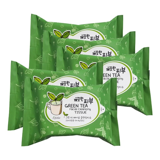 [SKU_7X32Q_X2RLC] Clean Skin Green Tea Facial Cleansing Tissue