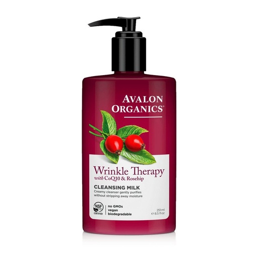 [SKU_146V_2MQO] Avalon Organics Wrinkle Therapy with CoQ10 & Rosehip Cleansing Milk