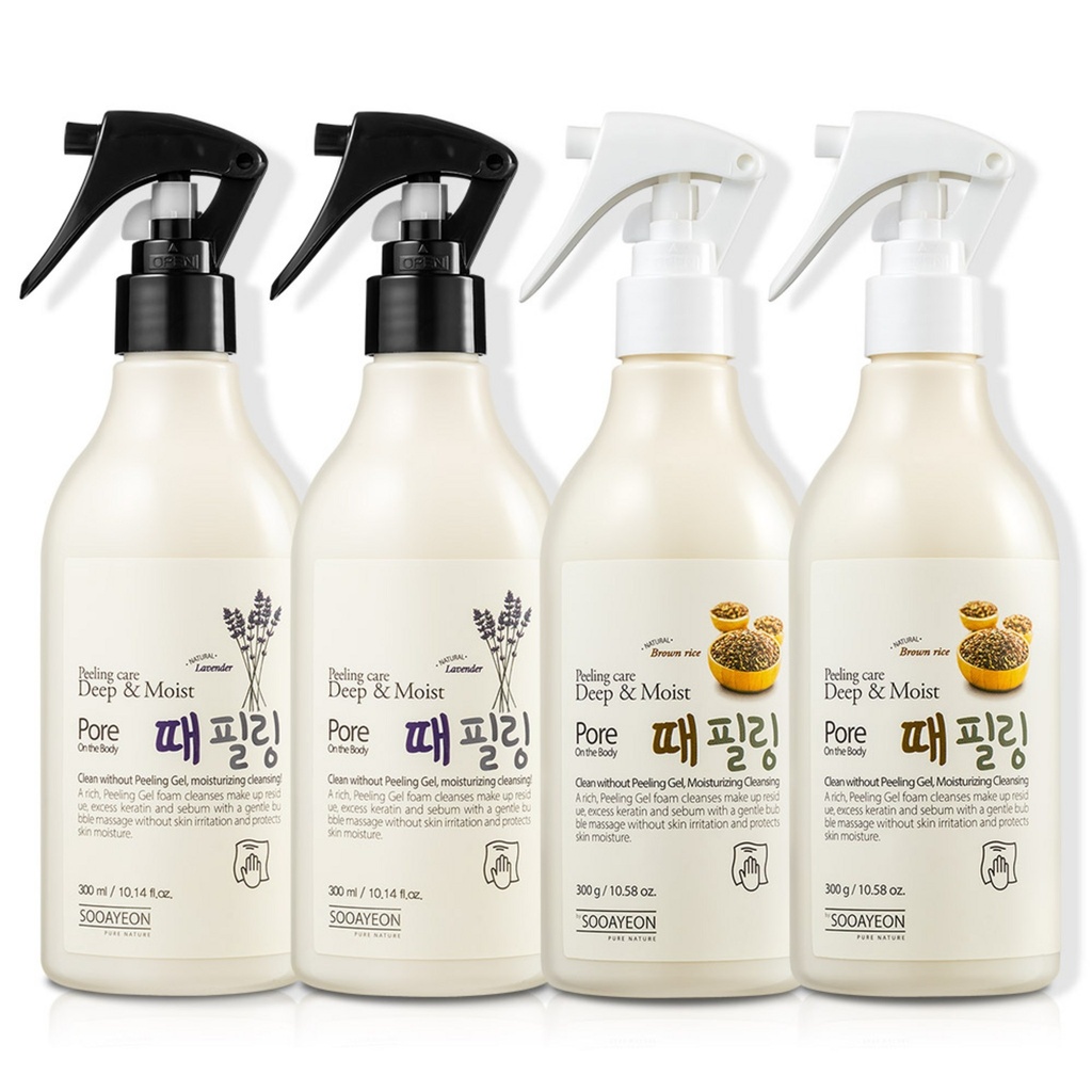 Sooahyeon Deep & Moisture Skin Peeling Lavender 2p + Germinated Brown Rice 2p Set