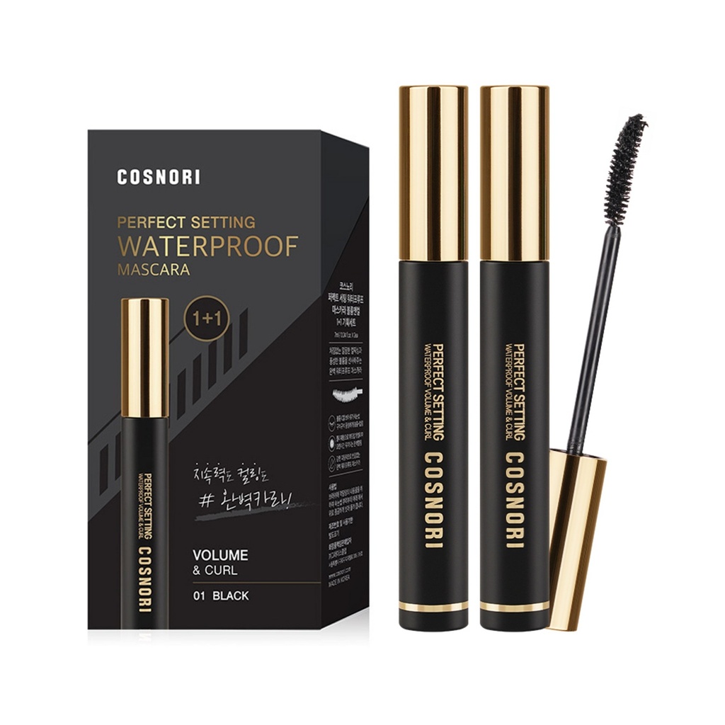 Kosnori Perfect Setting Waterproof Mascara Volume & Curl 7ml