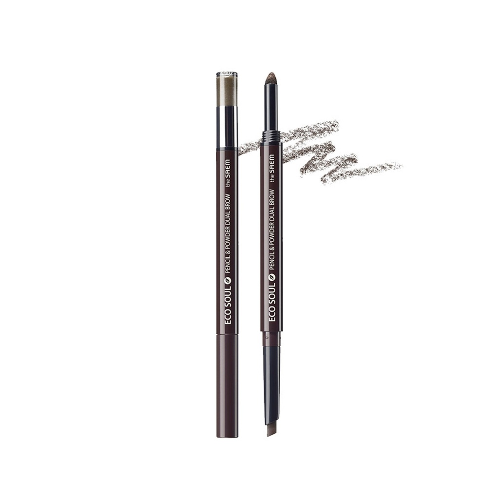 The Saem Eco Soul Pencil & Powder Dual Eyebrow Auto Pencil 0.3g