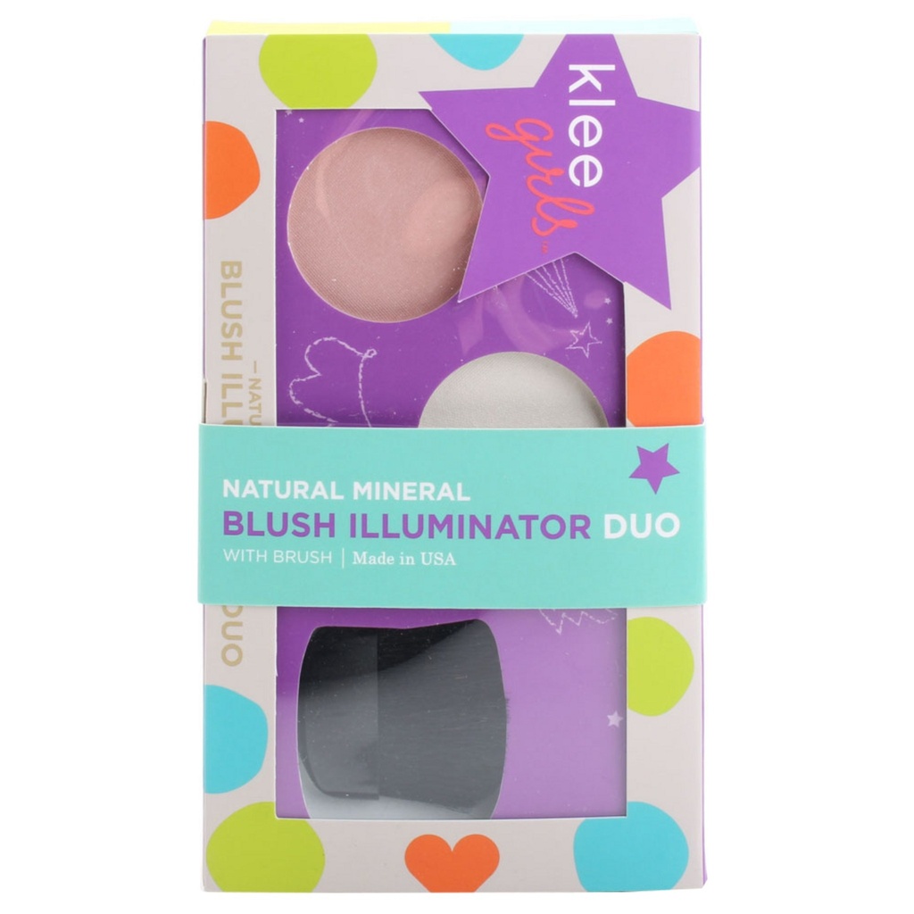 Klee Girls Natural Mineral Blush & Illuminator Duo Laguna Wink