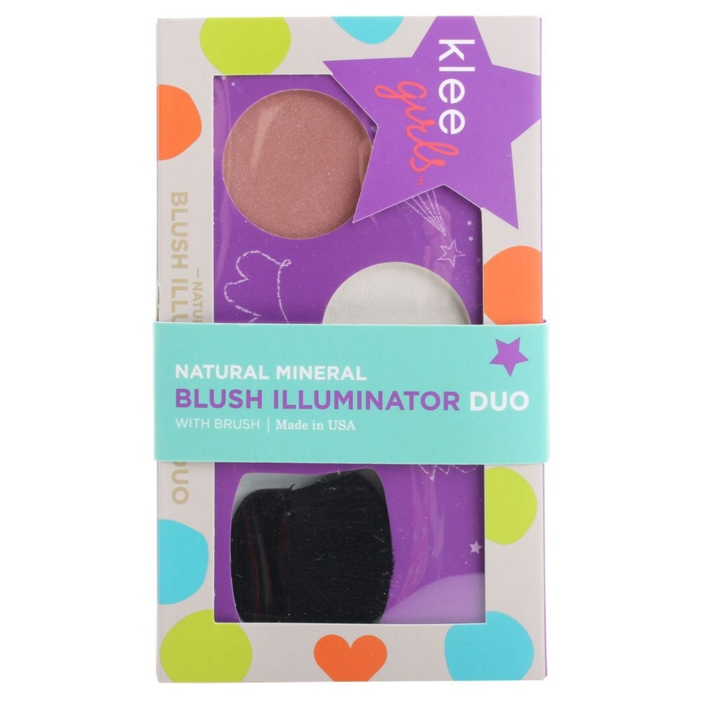 Klee Girls Natural Mineral Blush & Illuminator Duo Malibu Shine