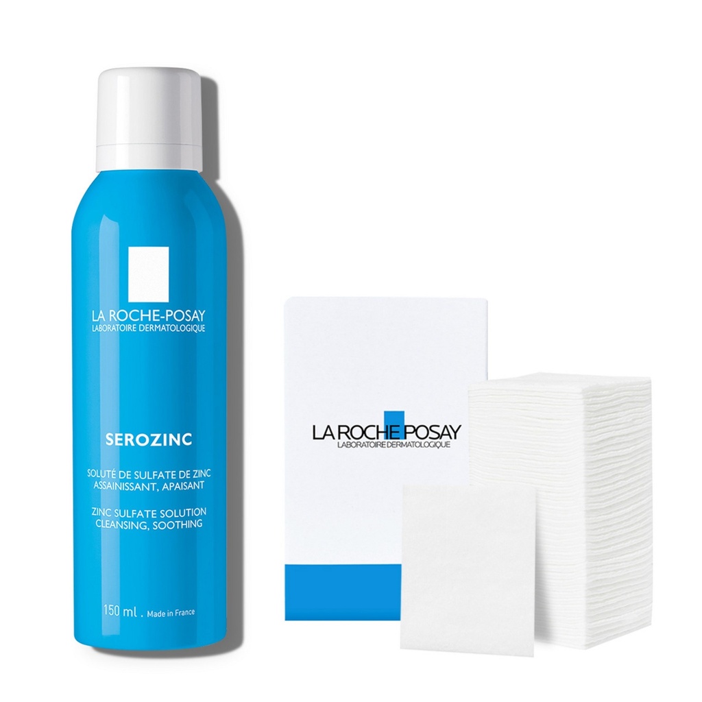 La Roche Posay Serozinc Mist 150ml + Cotton Pad 40p Set