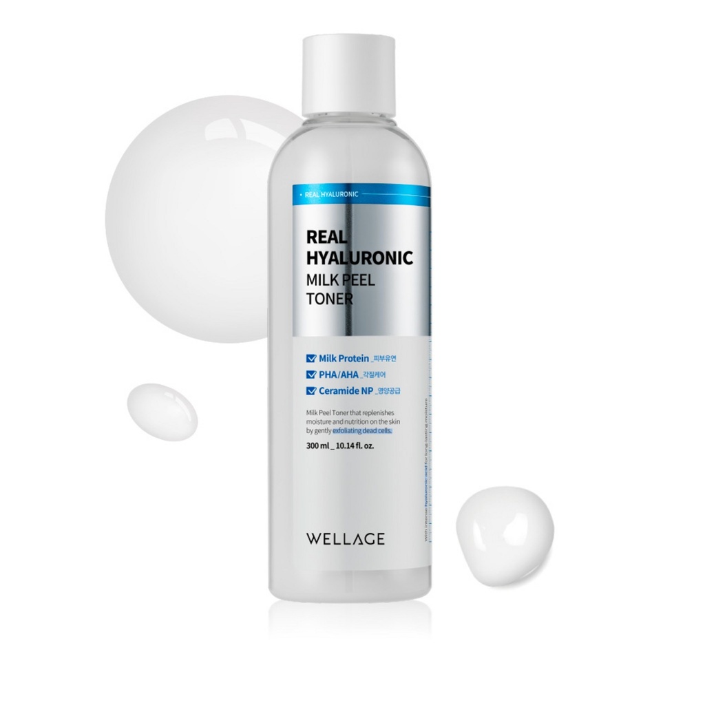 Wellage Real Hyaluronic Milk Peel Toner