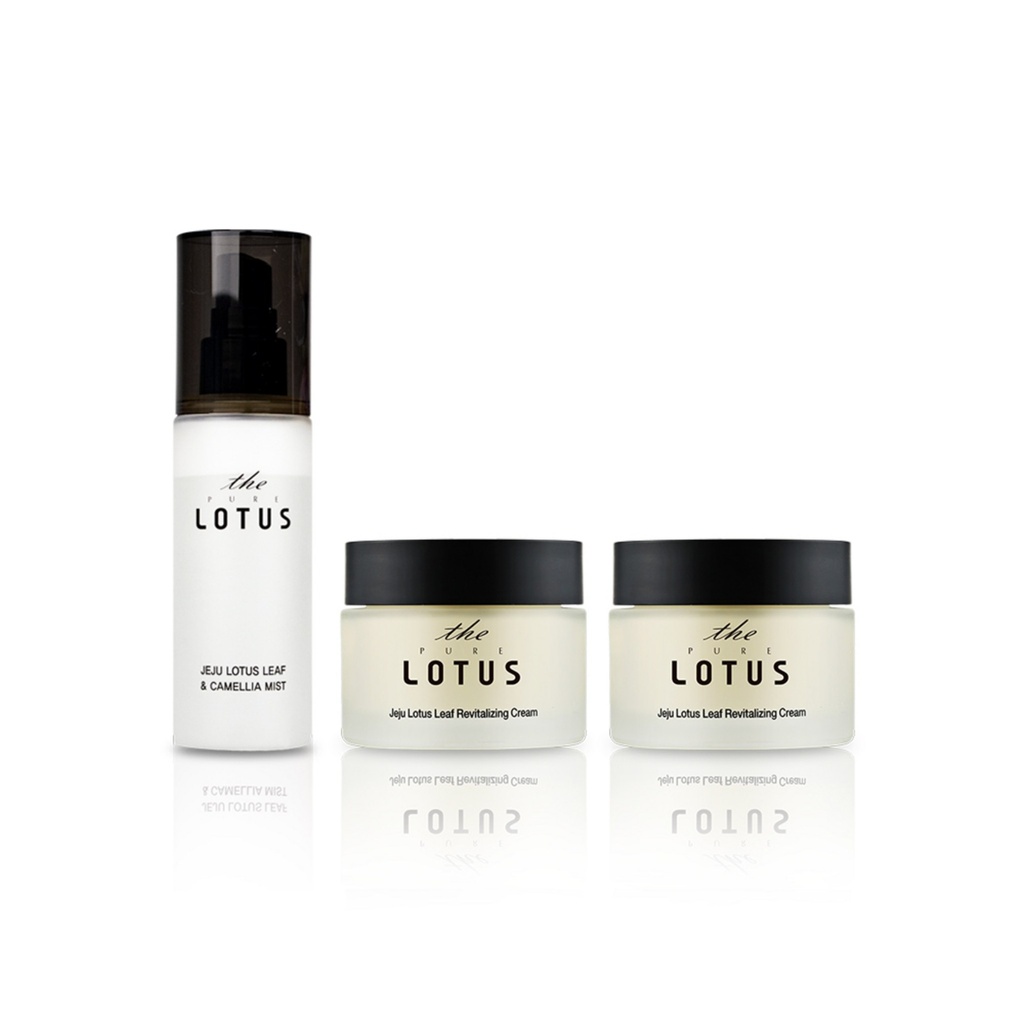 The Pure Lotus Jeju Lotus Leaf Mist + Cream 2p Set