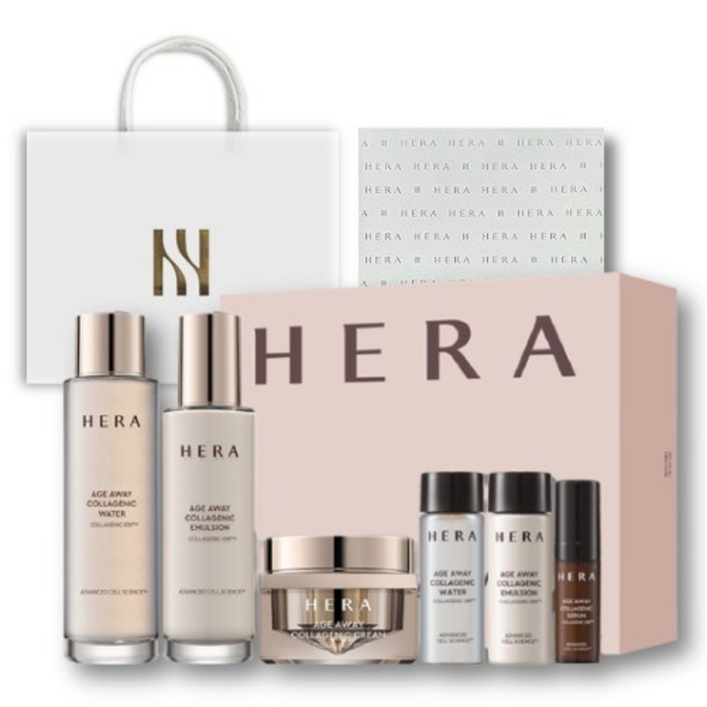 Hera Ageaway Collagenic 3-piece Set Department Store Gift Wrap + Shopping Bag