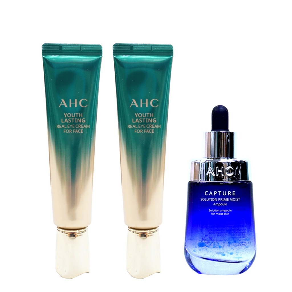 AHC Eye Cream Season 9 30ml x 2p + Capture Solution Prime Moisture Ampoule 50ml