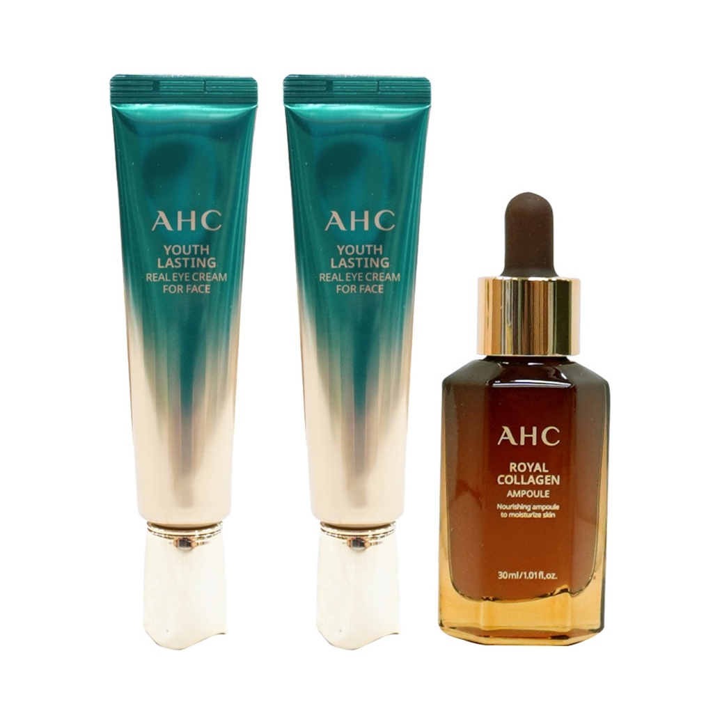 AHC Eye Cream Season 9 30ml x 2p + Royal Collagen Ampoule 30ml