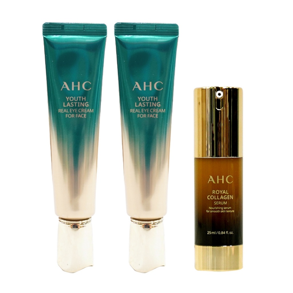 AHC Eye Cream Season 9 30ml x 2p + Royal Collagen Serum 25ml