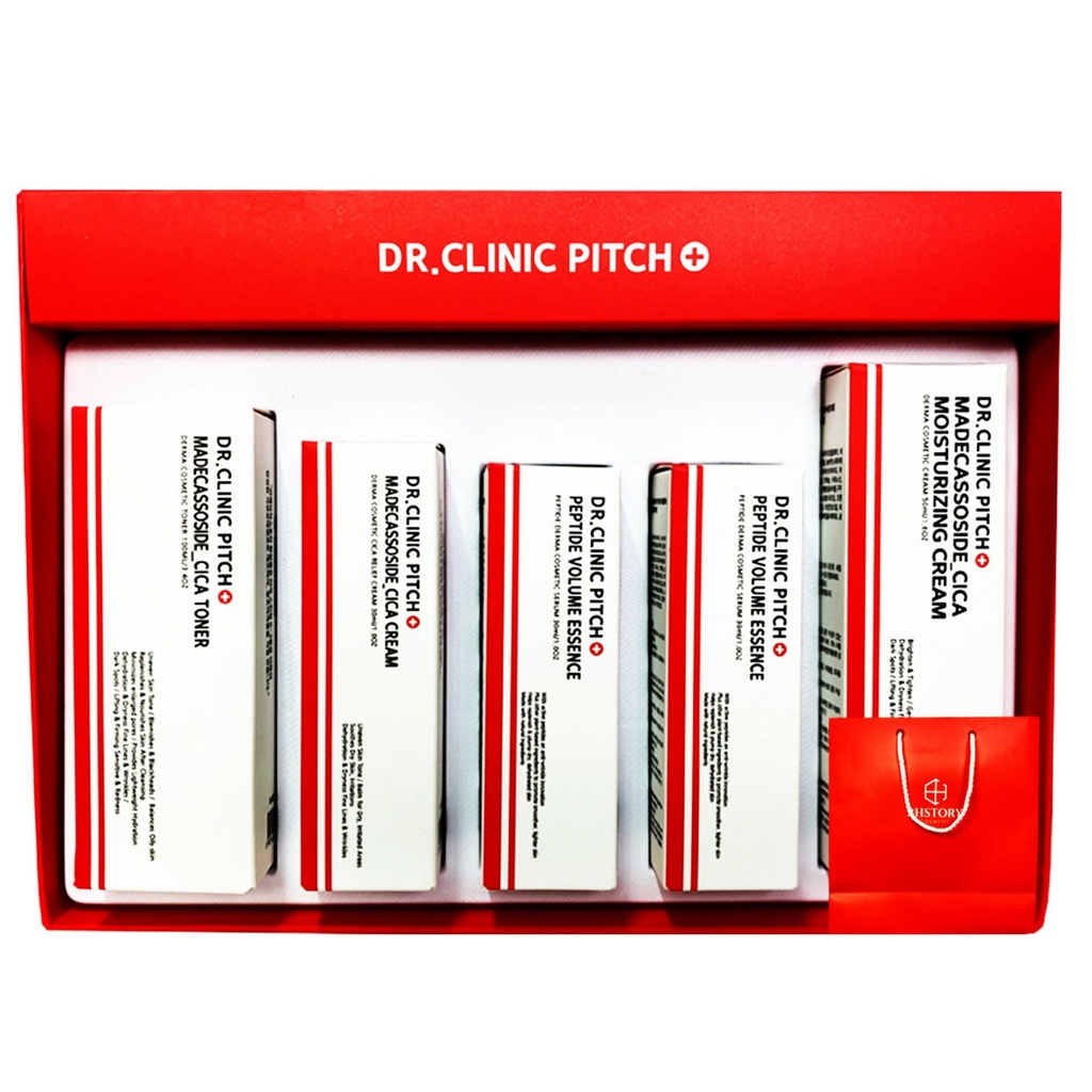 BH Story Dr. Clinic Peach Functional Set 5 + Derma Cica Cream