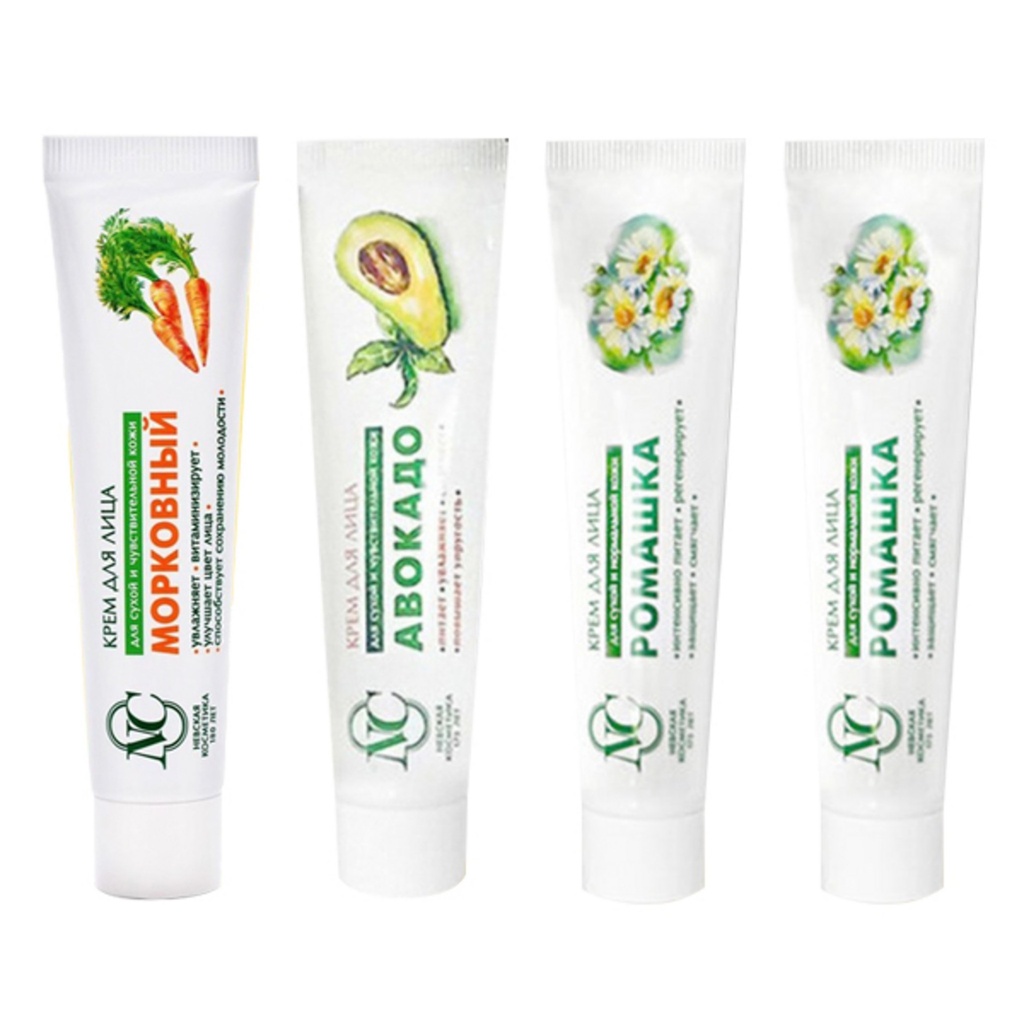 Kofu Neveskaya Carrot Cream + Avocado Cream + Chamomile Cream 2p Set