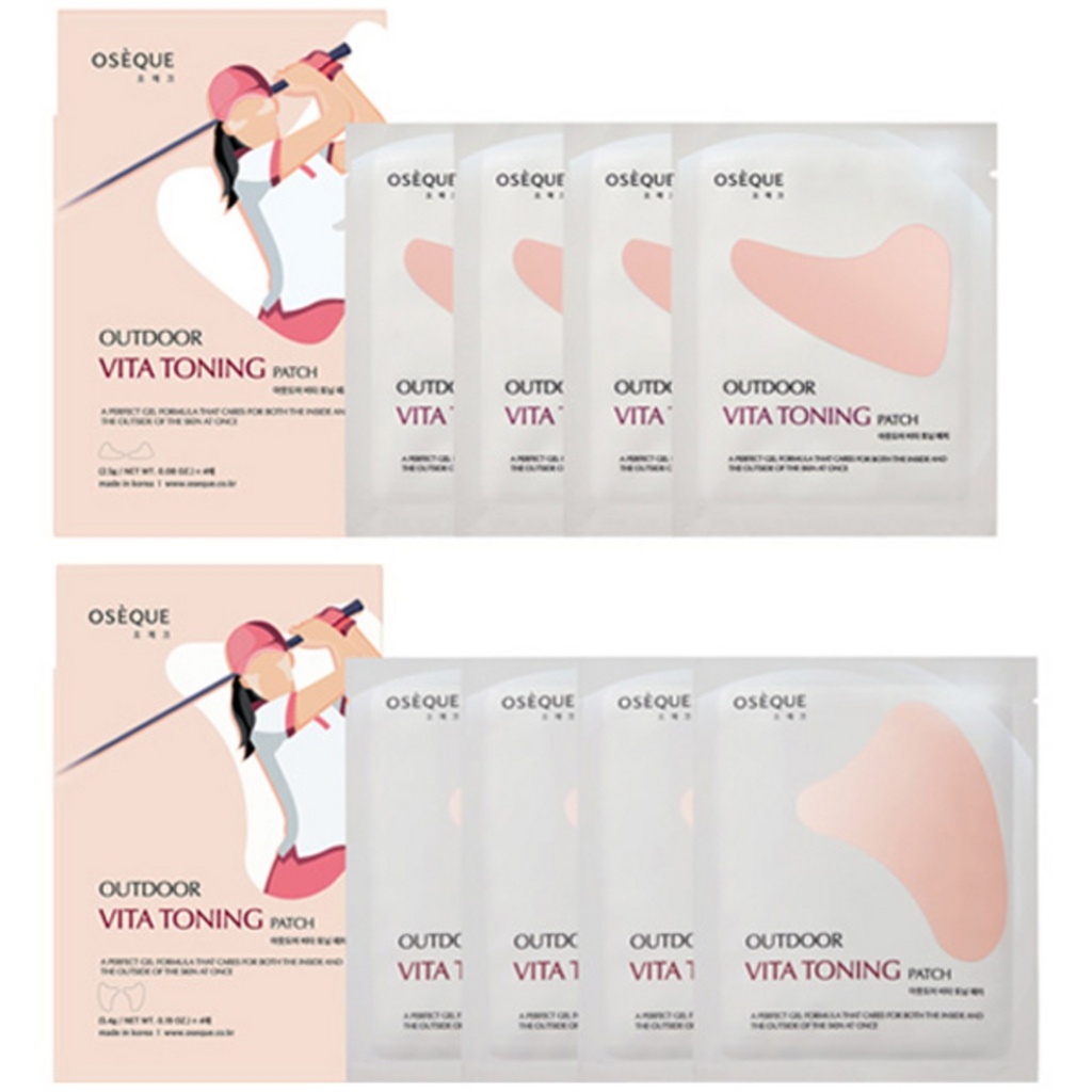 OSEQUE Outdoor Vita Toning Patch Regular 4 times + Large 4 times Set