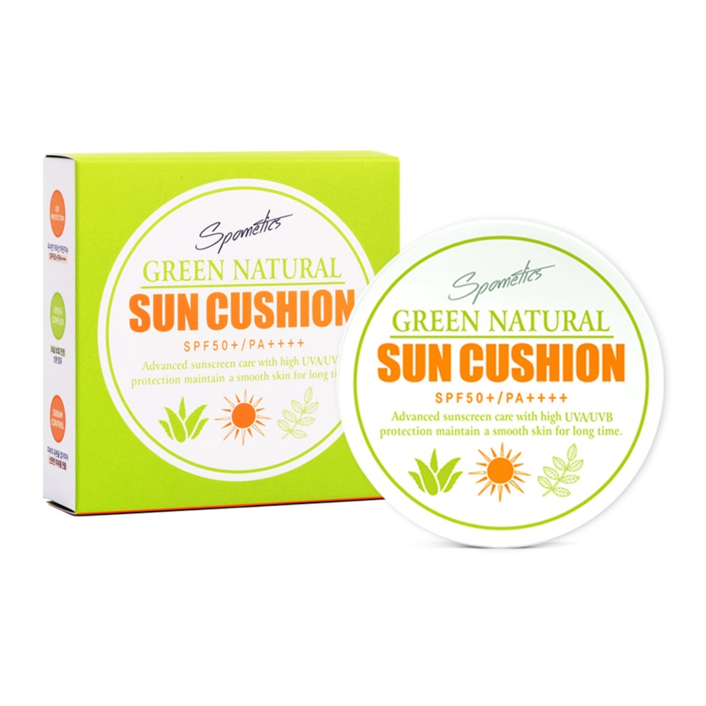 Spometics Green Natural Sun Cushion SPF50+ PA++++