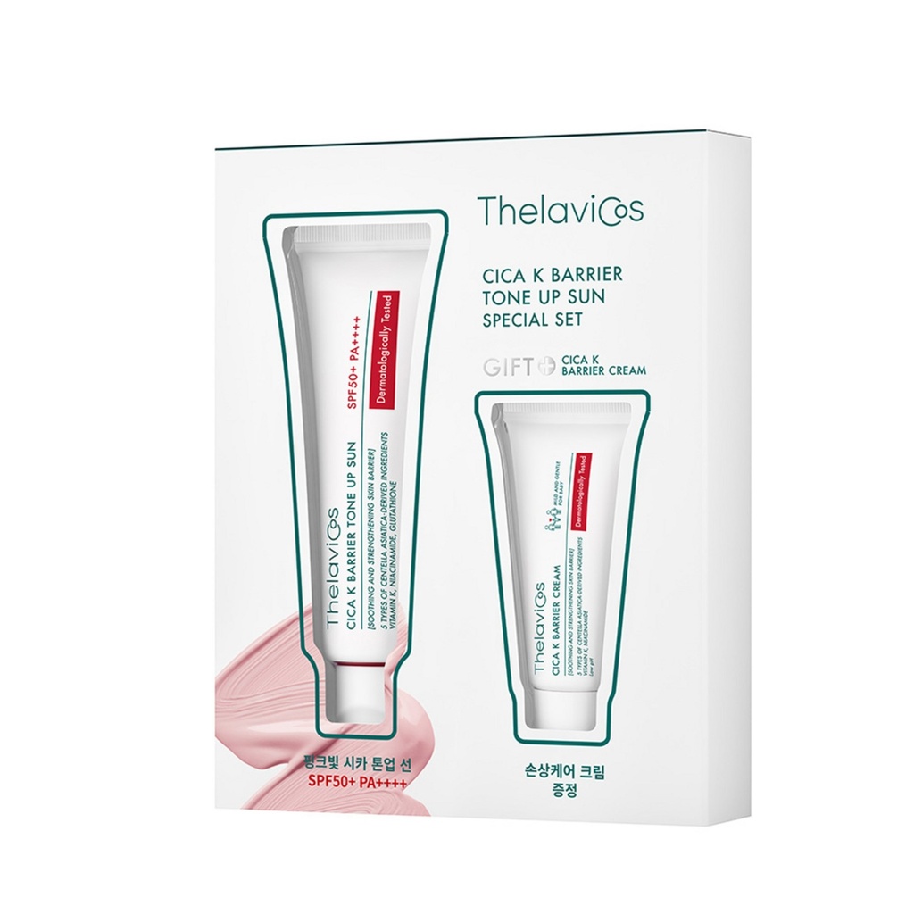 Theravicos Cica K Barrier Tone Up Sun SPF 50+ PA ++++ 50g + Cream 15g Set