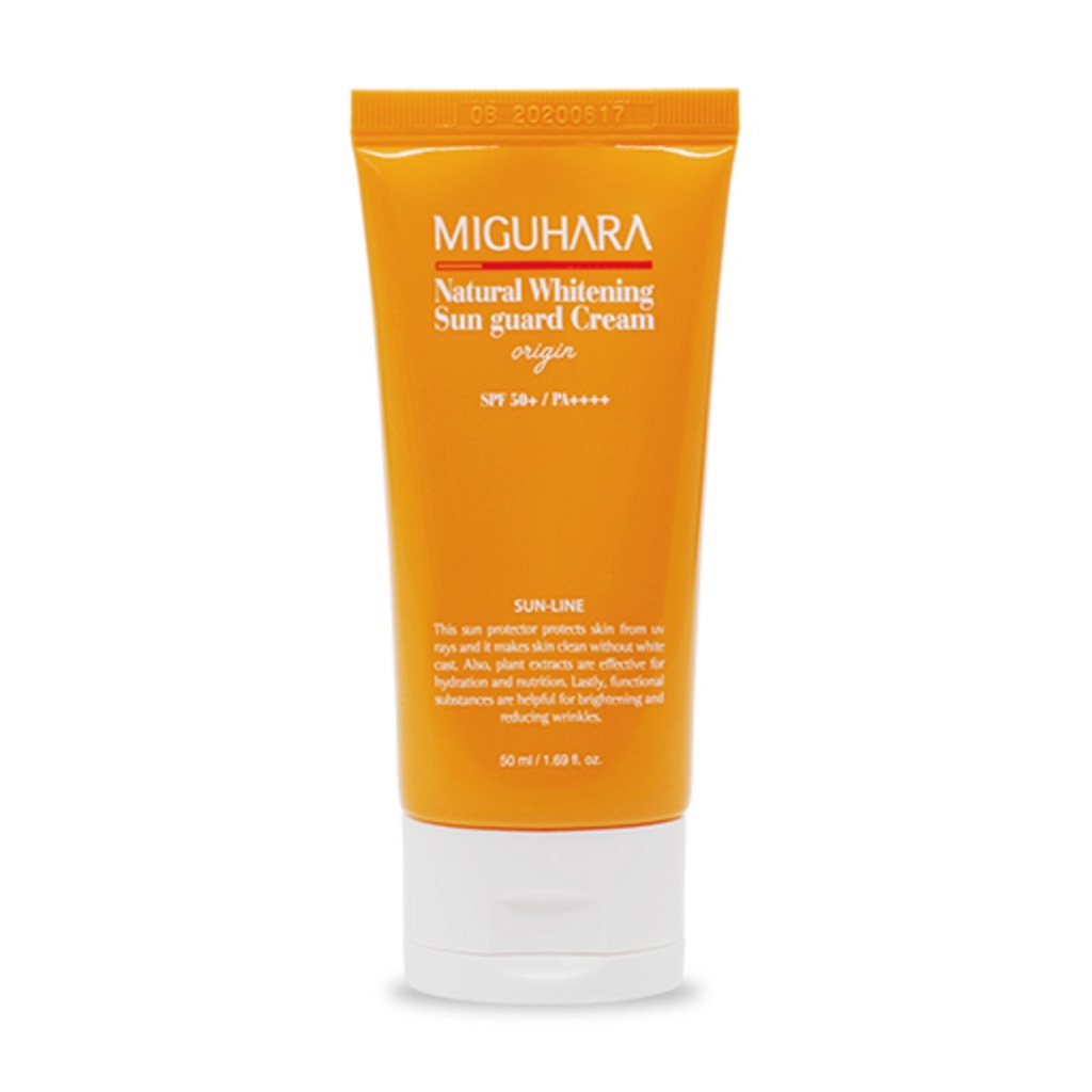 Miguhara Natural Whitening Sun Guard Cream Origin SPF50+ PA++++
