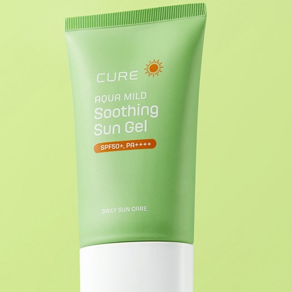 Kim Jung Moon Aloe Cure Aqua Mild Soothing Sun Gel 50ml + 2X Cream 3.5g x 2p