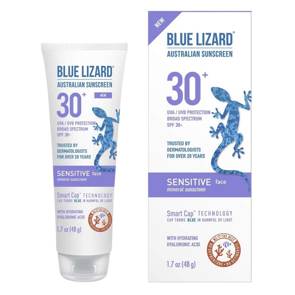 Blue Lizard Australian Sunscreen Sensitive Face SPF30+