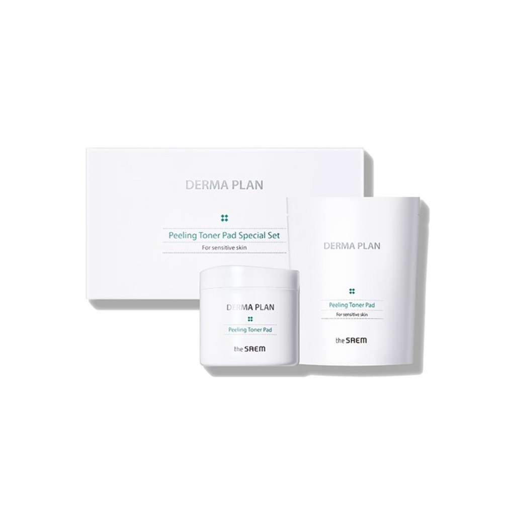 The Saem Derma Plan Peeling Toner Pad 70p + ​​Refill 50p Special Set