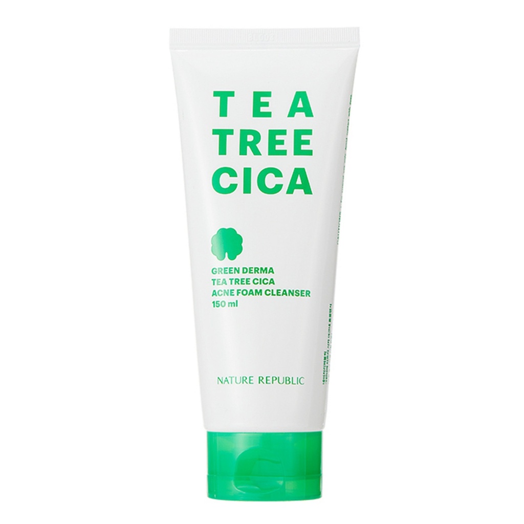 Nature Republic Green Derma Tea Tree Cica Acne Foam Cleanser