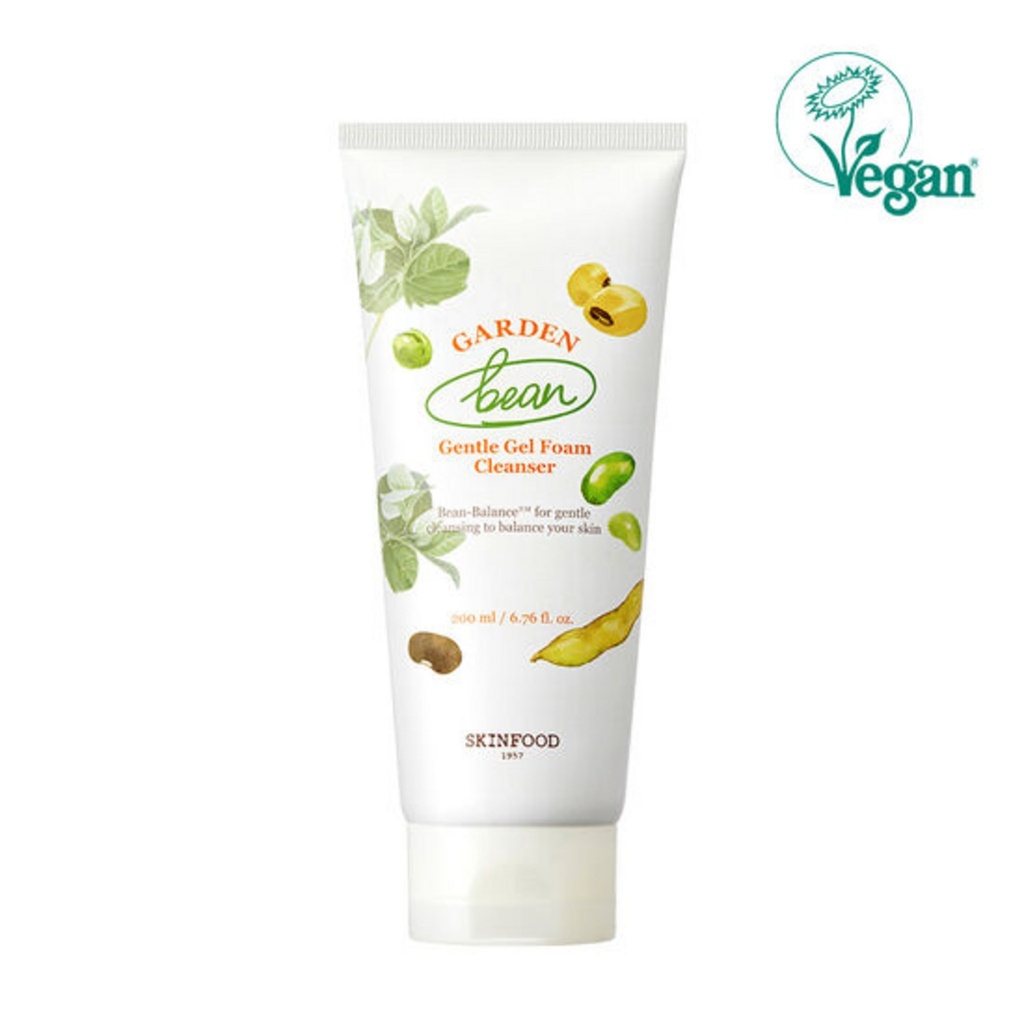 SKINFOOD Garden Bean Gentle Gel Foam Cleanser