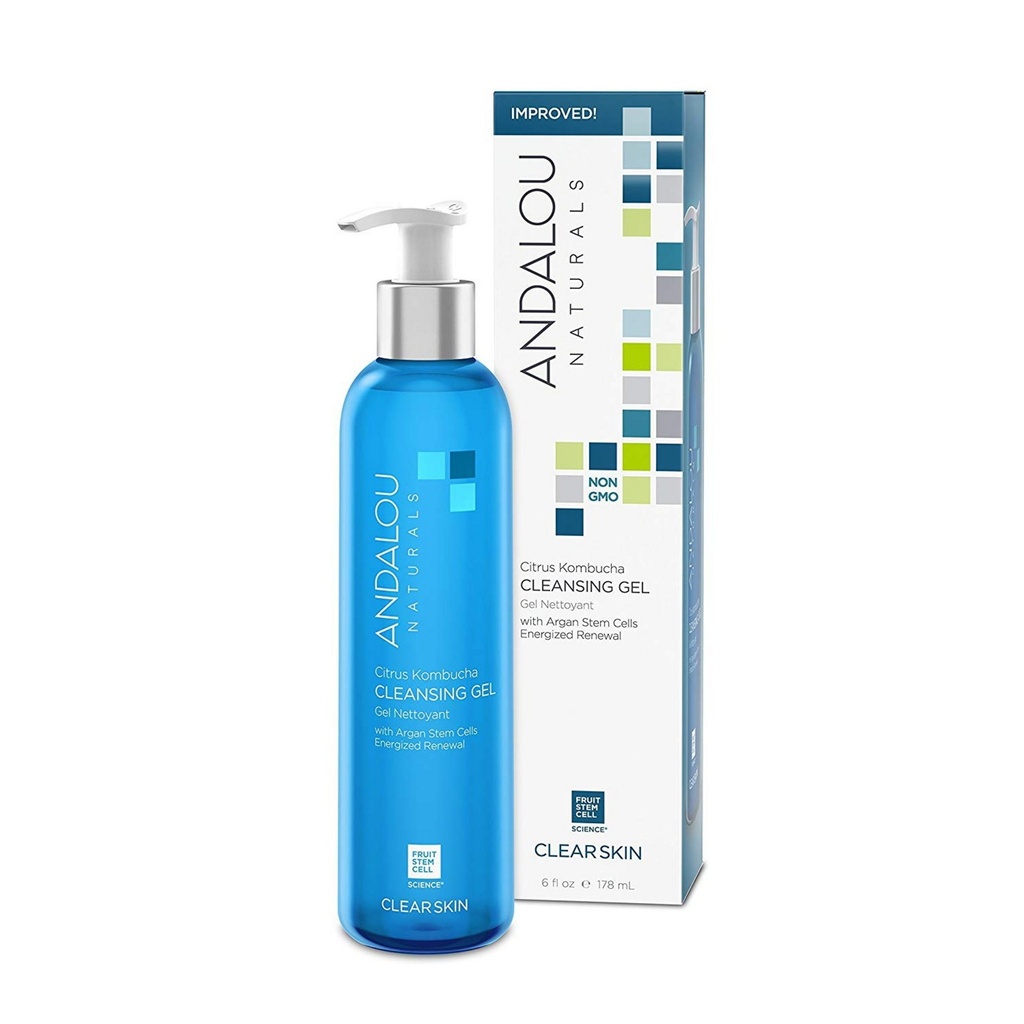 Andalou Naturals Citrus Kambucha Cleansing Gel Clarifying