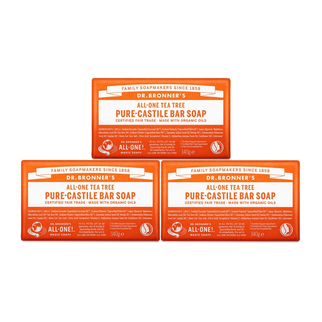 Dr. Bronner's Tea Tree Pure Castile Bar Soap