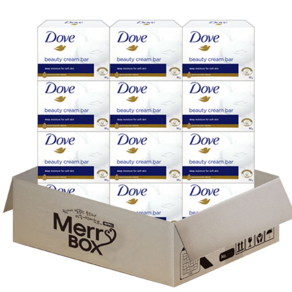 [Merry Box] Dove Soap Beauty Bar White 12ea