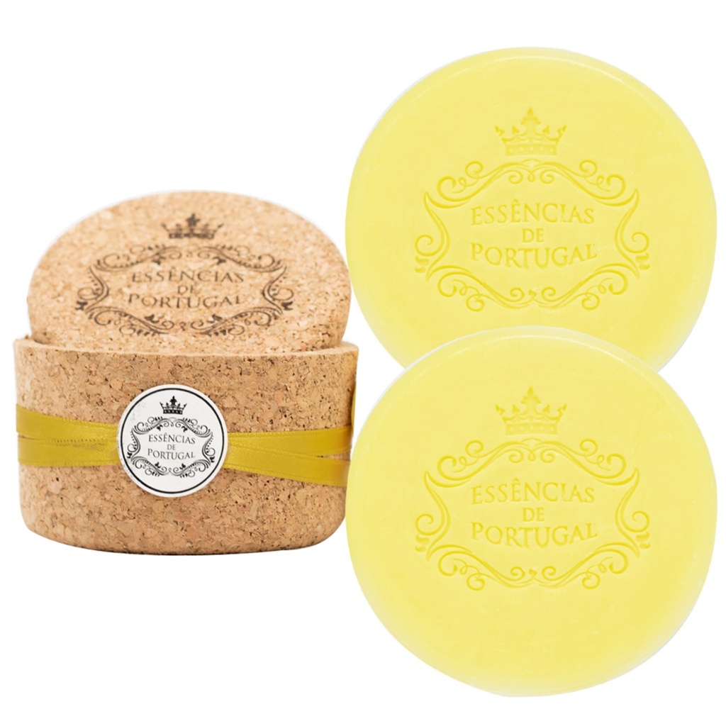 Essentia Cork Jewelry Box Soap Lemon