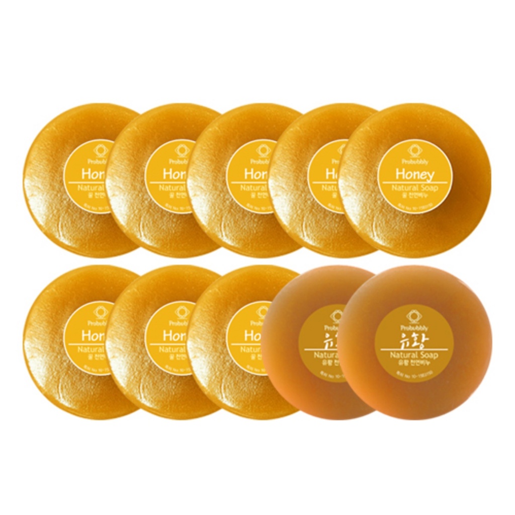 Probubbly Honey Soap 110g x 8p + Sulfur Soap 110g x 2p