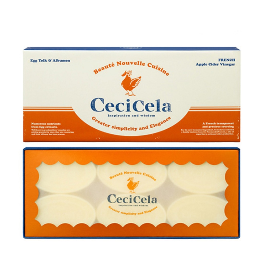 Cecisella Beauty Bar Egg & French Normandy Apple Cedar Vinegar Soap