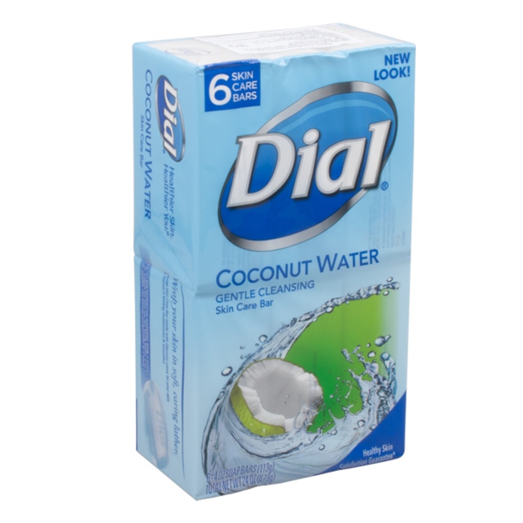 Dial Glycerin Soap Coconut Water 6p