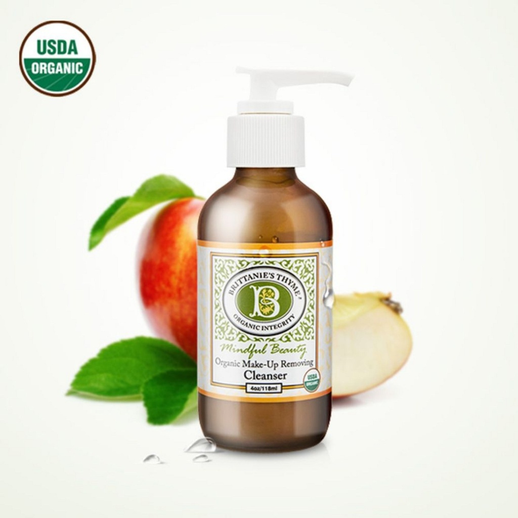 Organic makeup removing cleanser