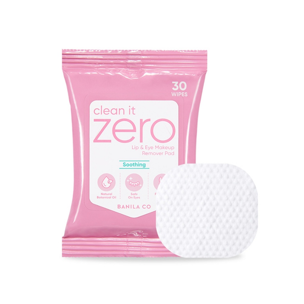 Banila co Clean It Zero Soothing Lip & Eye Remover Pad 30p