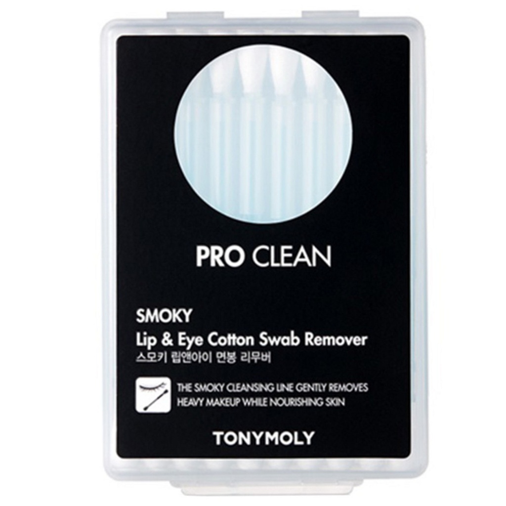 TONY MOLY Pro Clean Smoky Lip & Eye Swab Remover 20p