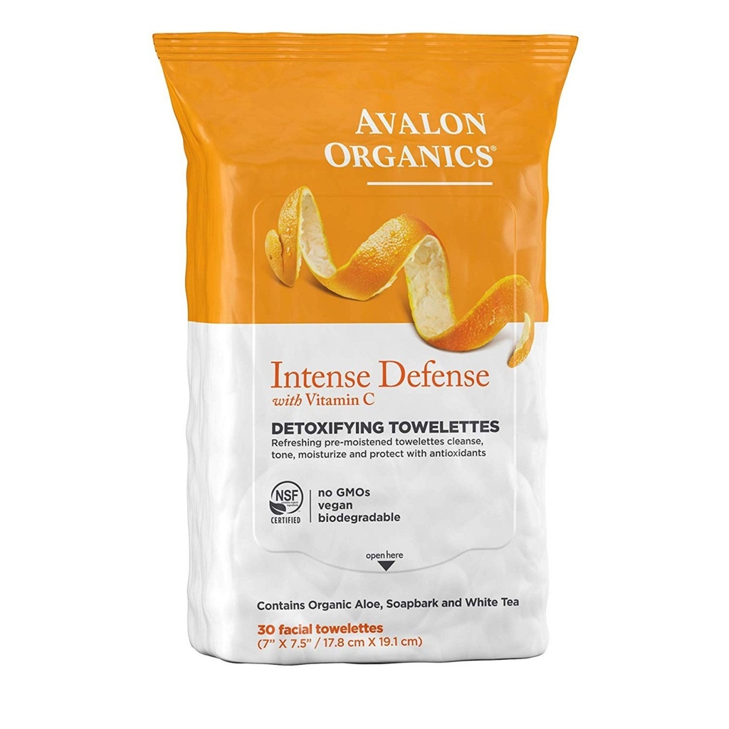 Avalon Organics Intensive Defense with Vitamin C Detoxifying Towelettes