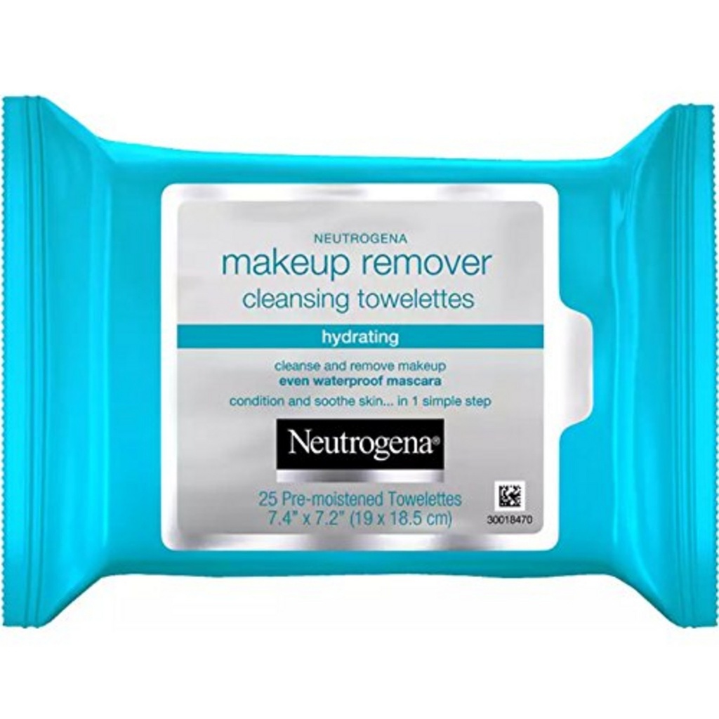 Neutrogena Makeup Remover Cleansing Towelette Hydrating 19 x 18.5cm