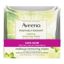 Aveeno Positively Radiant Makeup Removing Wipe 19 x 18.5cm