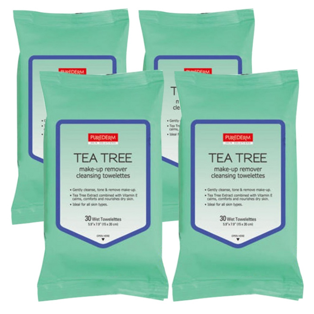 [Purederm] Tea tree cleansing tissue