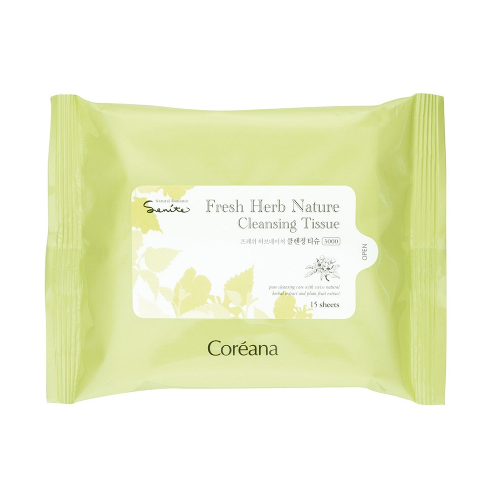 Coreana Senite Fresh Herb Cleansing Tissue