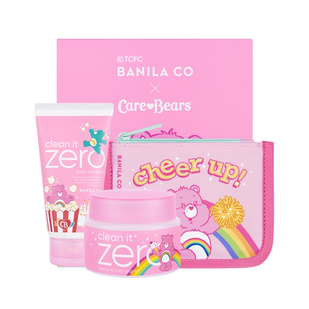 Banila co Clean It Zero Balm 100ml + Foam 150ml + Mini Pouch Bear Care Edition