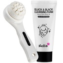 Nella Black & Black Cleansing Foam 50g + Brush