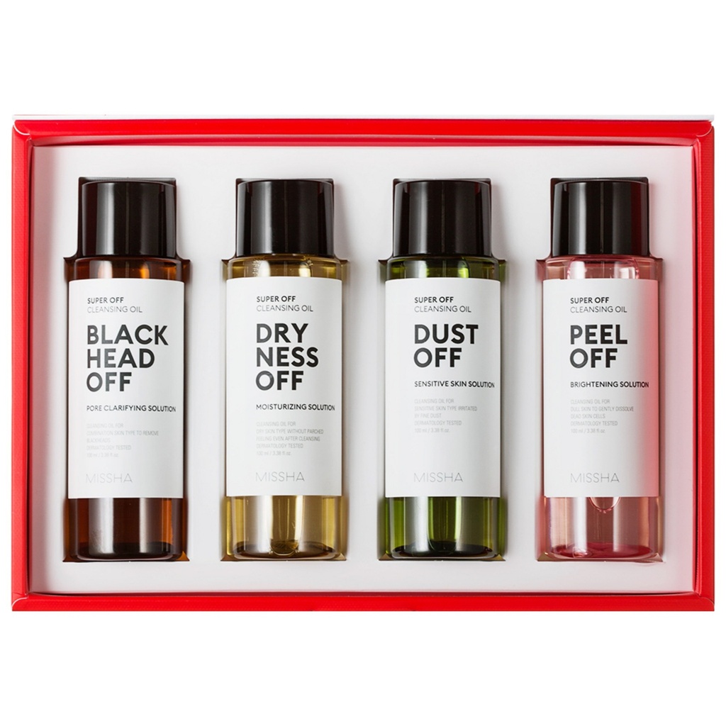 Missha Super Off Cleansing Oil Special Set (4 types)
