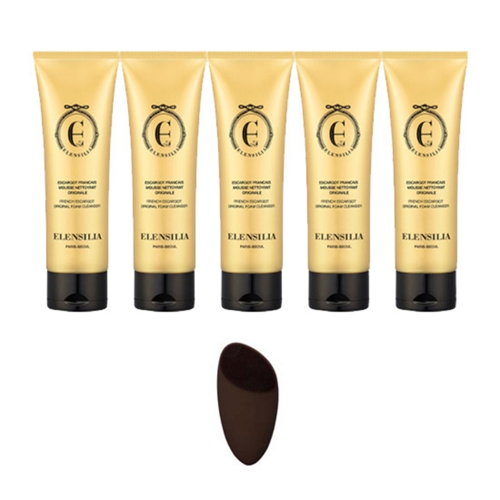 Elensilla French Escargot Original Foam Cleanser 120 5p + Random delivery of cleanser