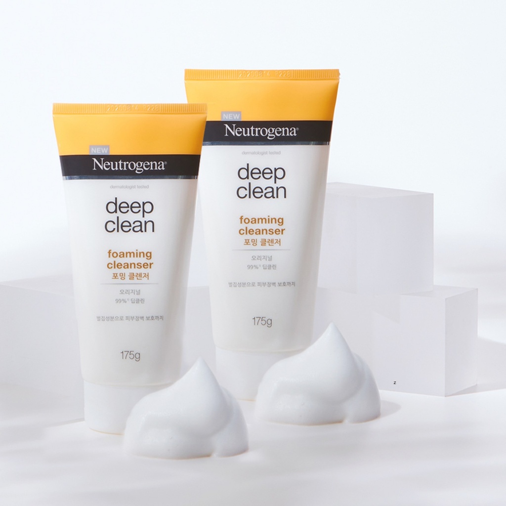 Neutrogena Deep Clean Foaming Cleanser 175g x 2p + 50g x 2p