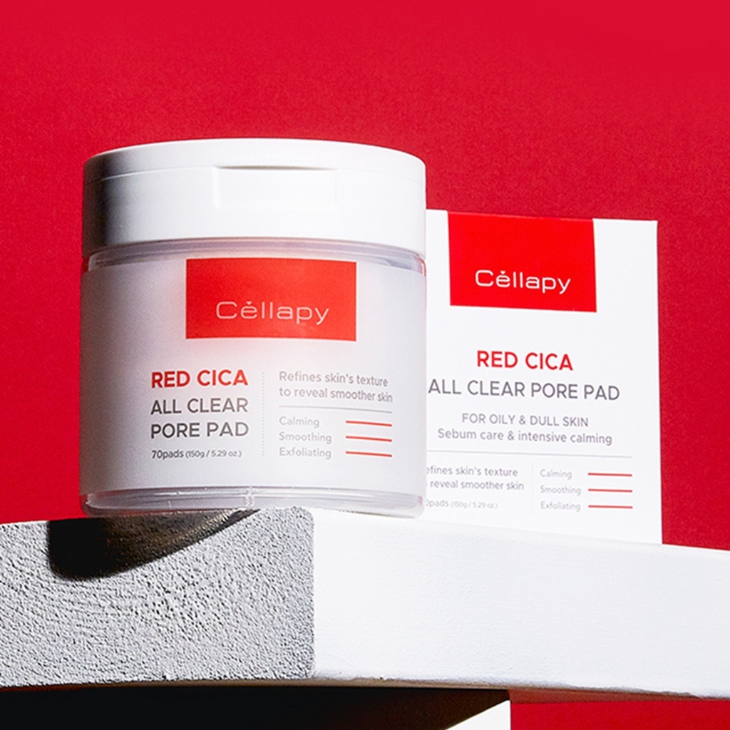 Cellapy Red Cica All Clear Pore Pad 70p