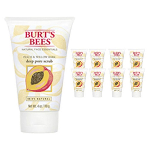 [SKU_4HCT_6TETTLK] Burt's Bees Deep Pore Scrub Peach & Willow Bark