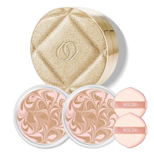 [SKU_332CFJ6_763NVF7] Age2wen's New Original Star Edition Pact Champagne Gold Case + 2p Refill