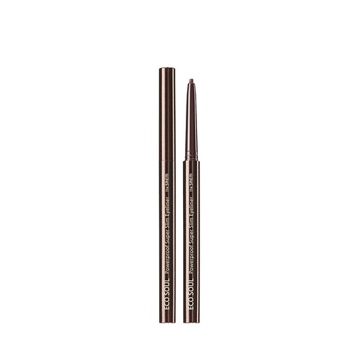 [SKU_MNWORM_13QMZHJ] The Saem Eco Soul Power Proof Super Slim Eyeliner 0.1g