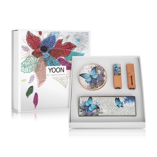 [SKU_UQ6RD_30SVGM] YOON Prestige Jewelry Butterfly Blue Pearl No. 23 Makeup Set